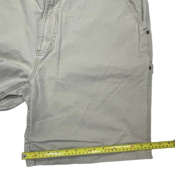 TIMBERLAND PRO SERIES Heavy Duty Cargo Shorts‎ Men's 42 Tan Cotton Twill *FLAW* - Picture 13 of 14